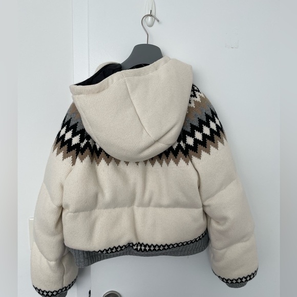 Prada women Logo Intarsia Zip-Up Padded Jacket NWT - Picture 6 of 10